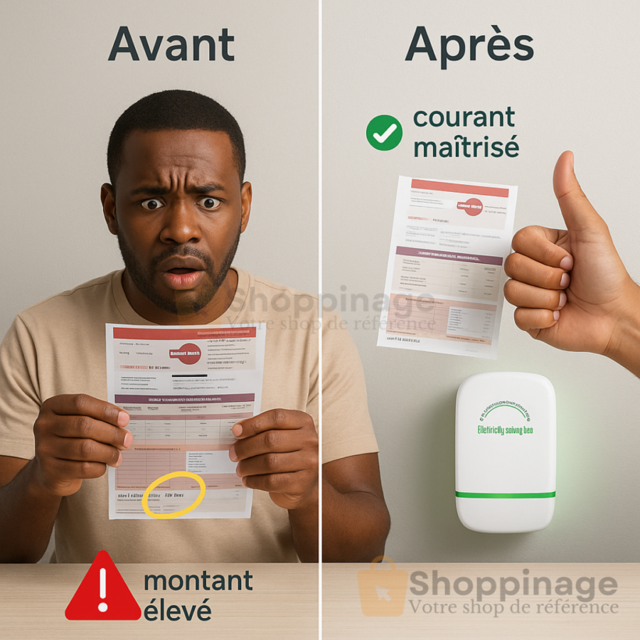 Boîtier Économiseur d'Électricité – Stabilisateur de Tension